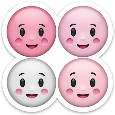 🧡이모티콘에 흰색을 섞어서 파스텔톤으로 바꿈 모양은 똑같이 색만 다르게 sticker