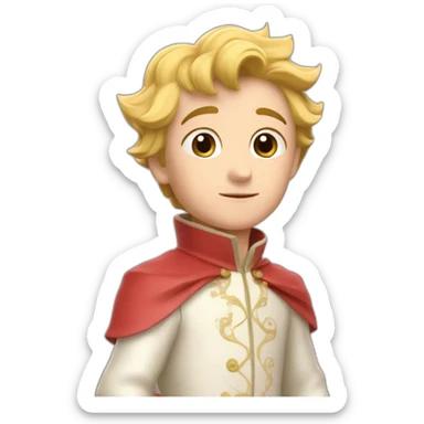 le petit prince rose sticker