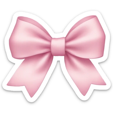 pastel pink bow sticker