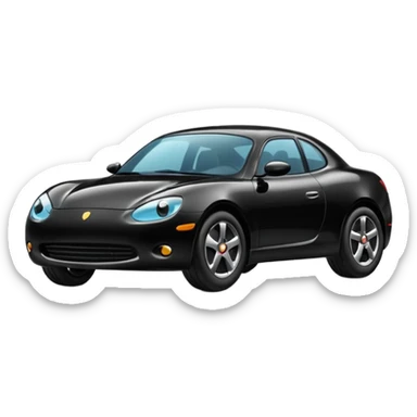 grosse voiture noire sticker