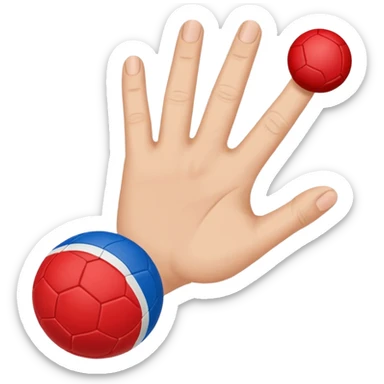 Finger football first in blue (#00A3E0) and red (#F9423A)  sticker