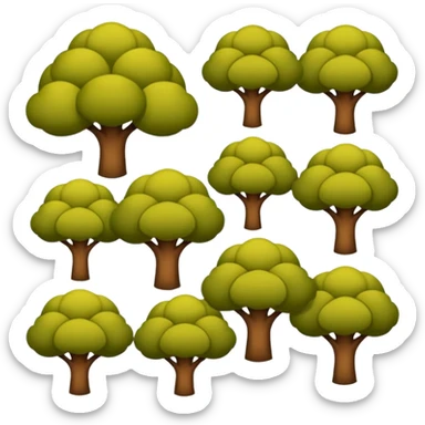 Folhas de árvore soltas caindo/voando (sem a árvore) sticker