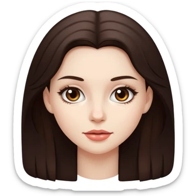 rich brunette girl sticker