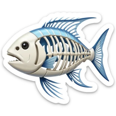 Fish t bones sticker