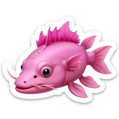 axelot cute, big fans sticker