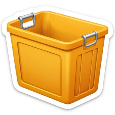 empty storage baske sticker