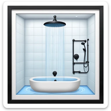  shower and bathroom  sticker