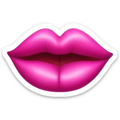 Pink kiss sticker
