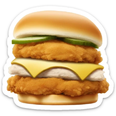 Chick fil a chicken sandwhich sticker