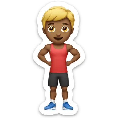 gym guy sticker