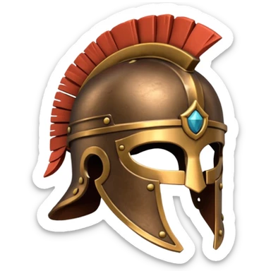 Roman Gladiator hat sticker