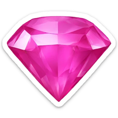 pink sapphire gem sticker