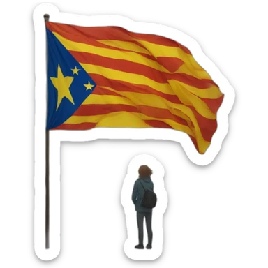 catalonia-flag sticker