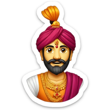 Chhatrapati Shivaji Maharaj left only one side sticker