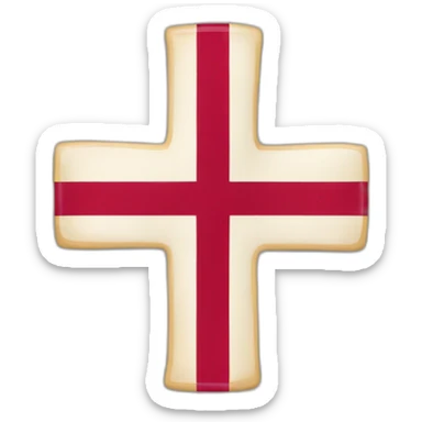 bandera cruz de borgoña sticker