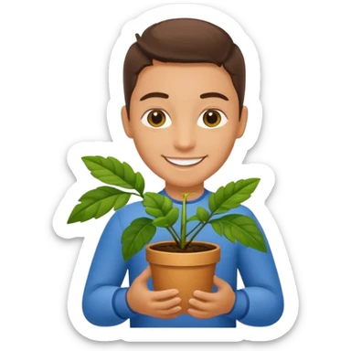 ultra realistic ukrainian-american plant flex sticker