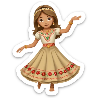 spain girl dance sticker