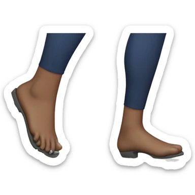 lady stepping on a danger X with her her foot sticker