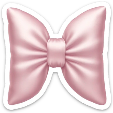Light pink silk bow shaped pillow  sticker