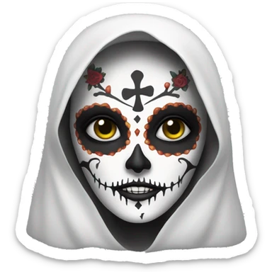 The goddess of death, santa muerta.  sticker