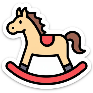 rocking horse sticker