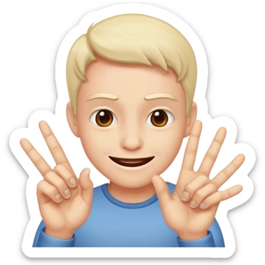 “Hehe” fingers tapping diabolically  sticker