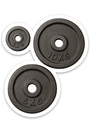 Pesi in ghisa senza sfondo sticker