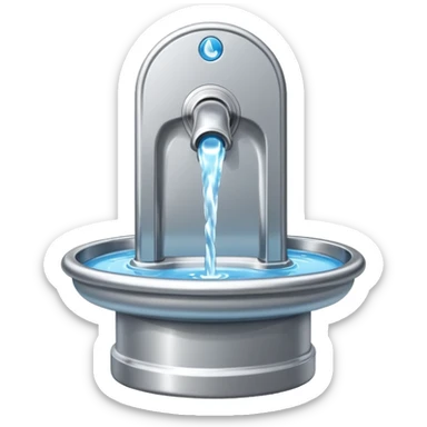 public drinking fountain sticker