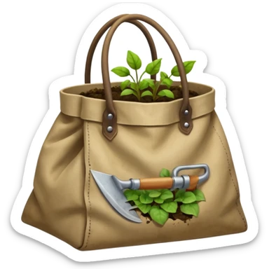 Bag of garden hoes sticker