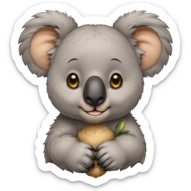 Koala with earrings sticker