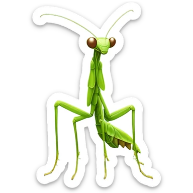 praying mantis sticker