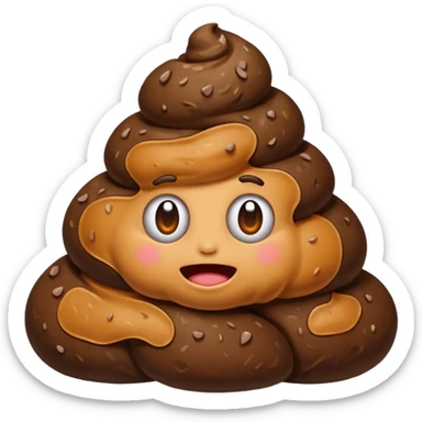 A poop sticker