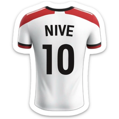 River plate shirt with number 10 and the name nive on it sticker