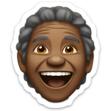 Aborigine laughs sticker