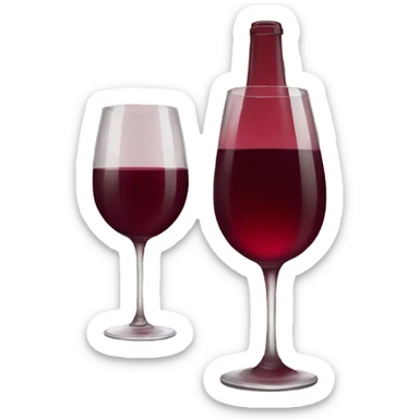 red wine color emojis sticker
