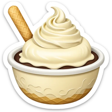 ice cream bowl sticker