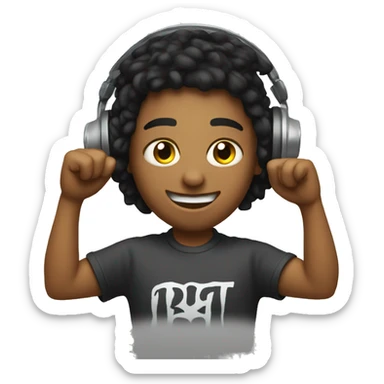 DJ Booty shake sticker