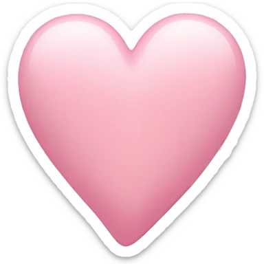 Light pink heart sticker