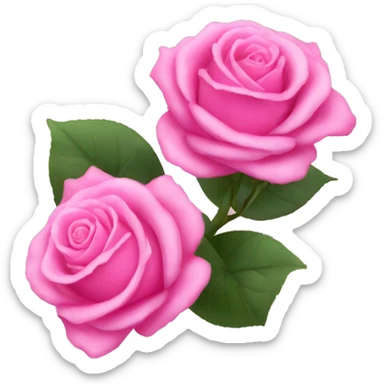 Pink roses sticker