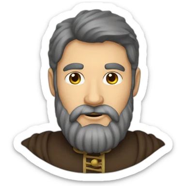 Homme-chauve-avec-une-legère-barbe-et-des-cernes sticker