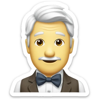 Noeud blanc coquet  sticker