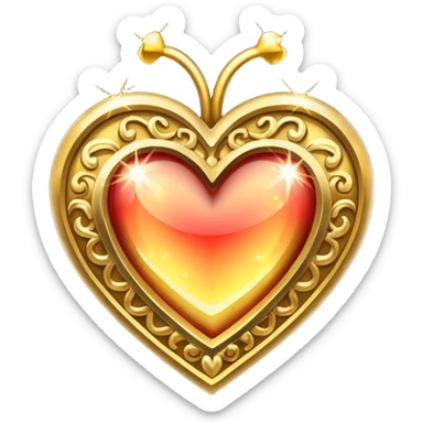 fairytale heart sticker