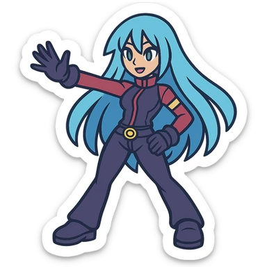 Kula Diamond from King of Fighters sticker