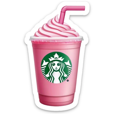 Starbucks pink drink sticker