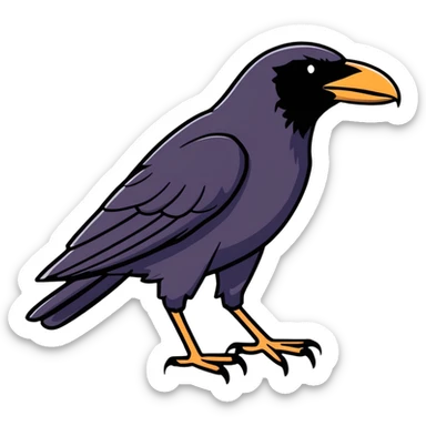 black raven sticker
