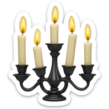 Vintage candle holder for 5 candles  sticker