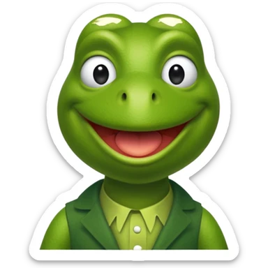 Kermit the frog sticker