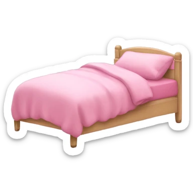 Pink sleeping emoji  sticker