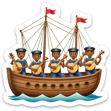 ship as Musicians sticker