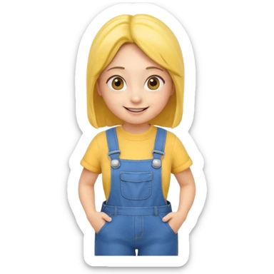 Girl minion sticker